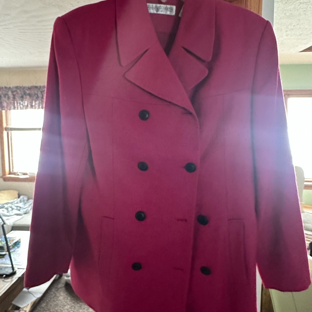Vintage Double-Breasted Pink Blazer